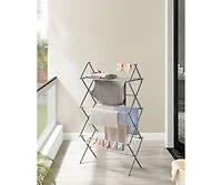 Slickblue Foldable Clothes Drying Rack, Laundry Drying Rack, Clothes Airer, Steel Frame