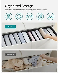 6-Grid Wardrobe Clothes Organizer for Neat and Space-Saving Storage