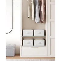 6-Grid Wardrobe Clothes Organizer for Neat and Space-Saving Storage