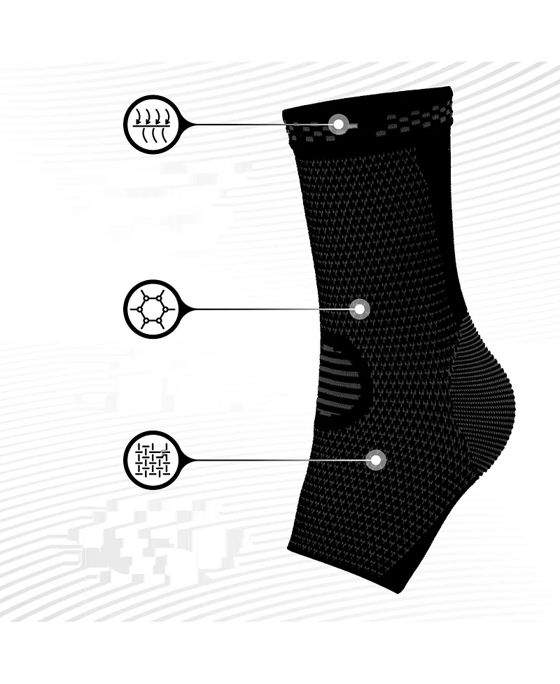 Powerlix X-Large Compression Ankle Sleeve: Swelling & Injury Relief
