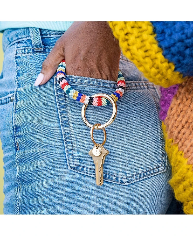 Chloe Beaded Key Ring Bracelet