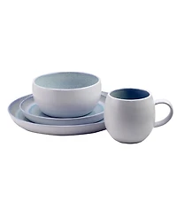 Elama Mocha 16 Pc. Dinnerware Set, Service for 4