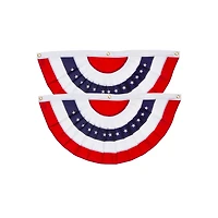 Evergreen Patriotic Bunting, Medium- 58 x 27 Inches Outdoor Decor