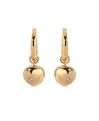 Ettika Polished Pebble Huggie Hoop Earrings