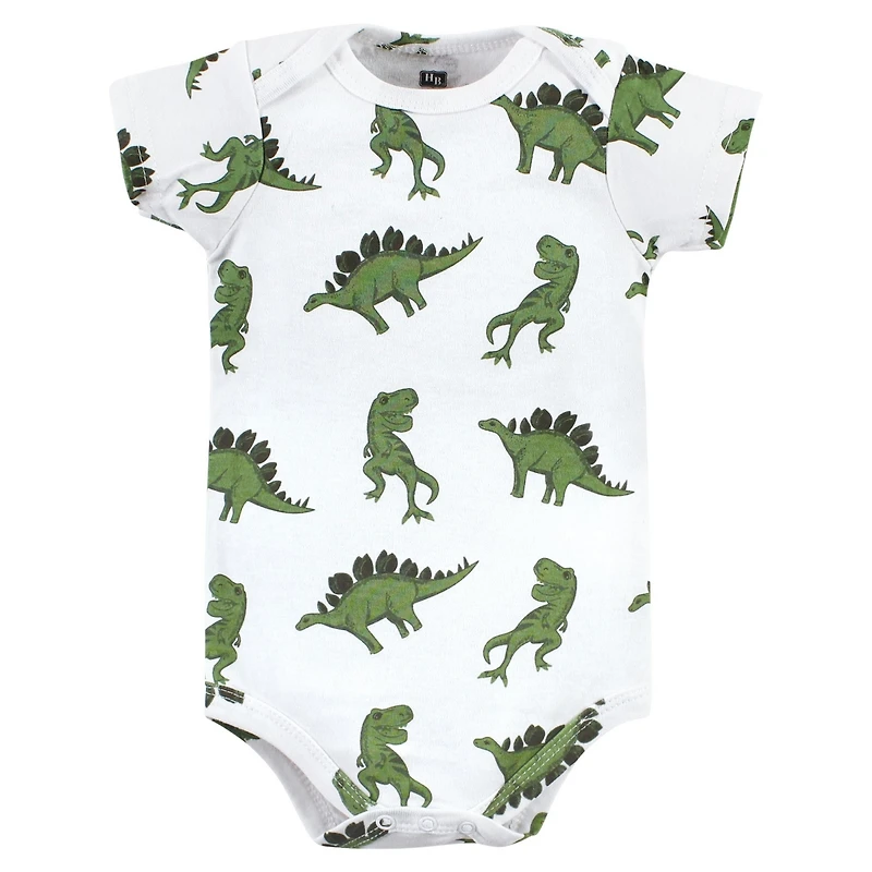 Hudson Baby Baby Boys Hudson Cozy Lightweight Cotton Bodysuits 3-Pack