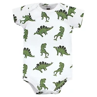 Hudson Baby Baby Boys Hudson Cozy Lightweight Cotton Bodysuits 3-Pack