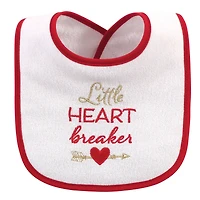 Hudson Baby Girls 12Pk Fiber Filled Holiday Bibs