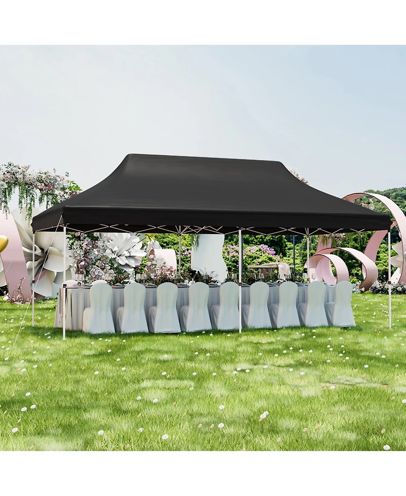 Costway 10 x 20 Ft Pop-up Canopy UPF50+ Sun Protection Tent with Carrying Bag