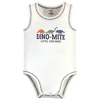 Touched by Nature Baby Boys Five-Piece Organic Cotton Sleeveless Onesies