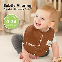 KeaBabies 8pk Quin Baby Bibs for Drooling and Teething, Cotton Drool Bibs, Newborn Boys, Girls