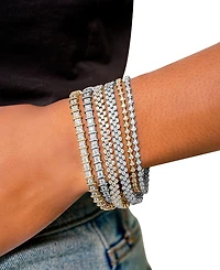Diamond Three-Row Bracelet (-/ ct. t.w.) 14k White or Yellow Gold