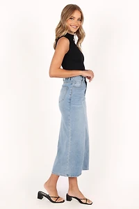 Petal and Pup Dana Denim Midi Skirt
