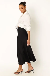Petal and Pup Women's Nellie Satin Midi Skirt