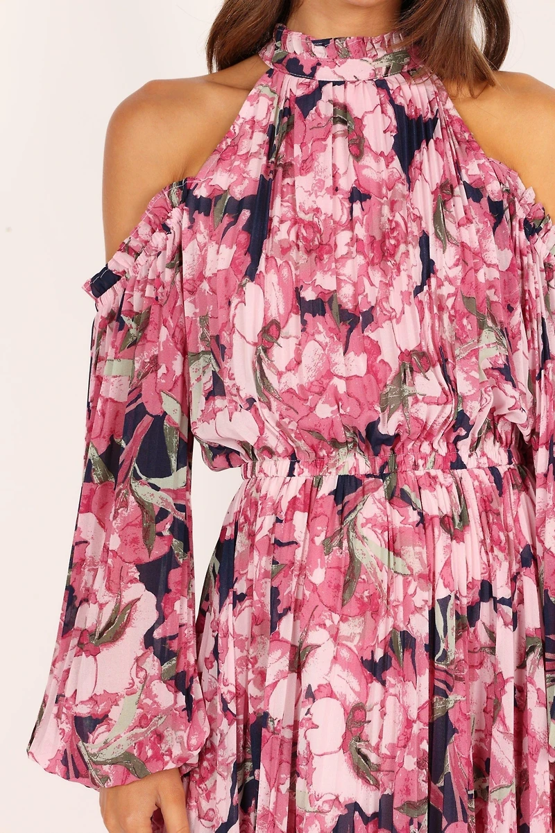 Petal and Pup Women's Hilary Pleated Maxi Dress