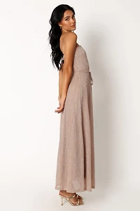 Petal and Pup Womens Farley Strapless Maxi Dress