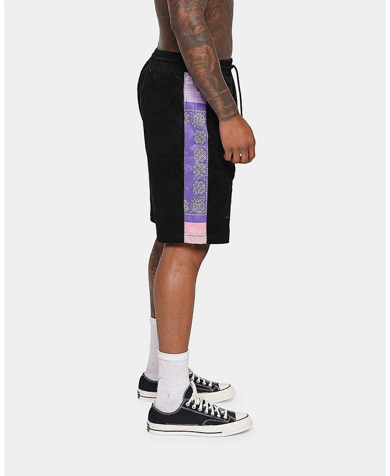 Xxiii Mens Akolo Paisley Panel Shorts