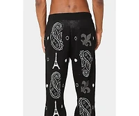 Carre Mens Big Bandana Knitted Sweatpants
