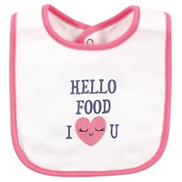 Hudson Baby Infant Girl Cotton Bibs