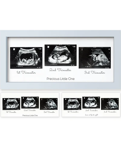 KeaBabies Trio Baby Sonogram Picture Frame, Ultrasound Frames for Nursery, Mom to Be Gifts