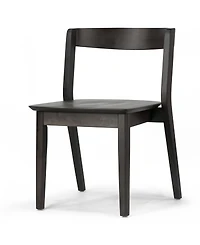Glamour Home 29.53" Astor Rubberwood Dining Chair, Set of 2