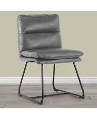 Glamour Home 33" Aulani Iron, Polyester Dining Chair, Set of 2