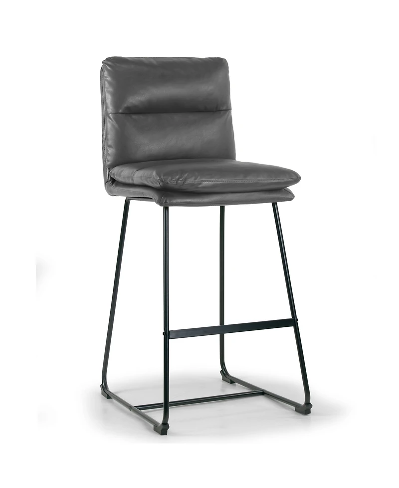 Glamour Home 30" Aulani Iron, Polyester Barstool, Set of 2