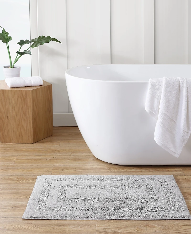 Nautica Micellar Solid Reversible Cotton Tufted 2-Pc. Bath Rug Set