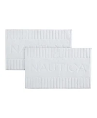 Nautica Logo Knit 2 Piece Bath Rug Set, 20" x 32"