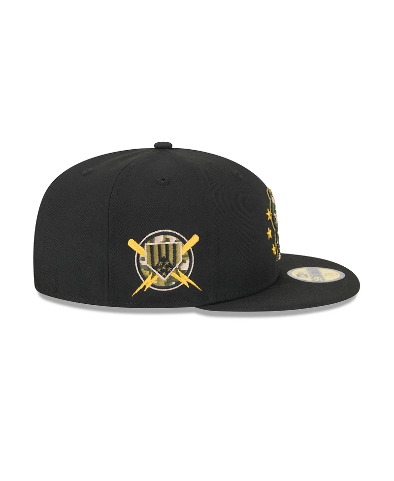 New Era Men's Black St. Louis Cardinals 2024 Armed Forces Day On-Field 59FIFTY Fitted Hat