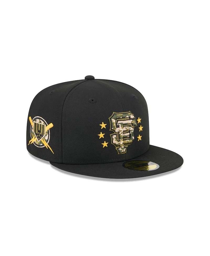 New Era Men's Black San Francisco Giants 2024 Armed Forces Day On-Field 59FIFTY Fitted Hat