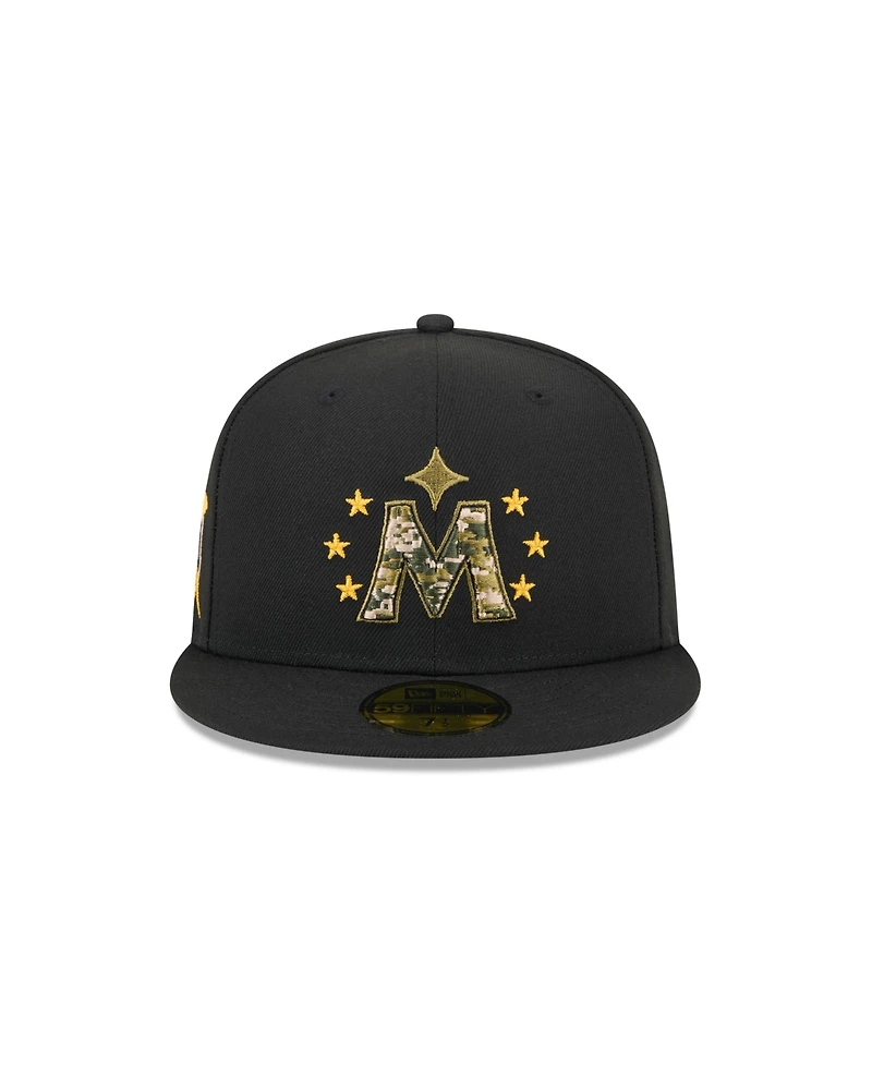 New Era Men's Black Minnesota Twins 2024 Armed Forces Day On-Field 59FIFTY Fitted Hat