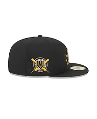 New Era Men's Black Milwaukee Brewers 2024 Armed Forces Day On-Field 59FIFTY Fitted Hat