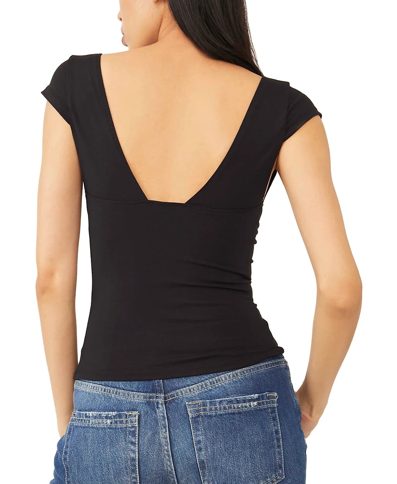 Free People Women's Cap-Sleeve Corset Camisole