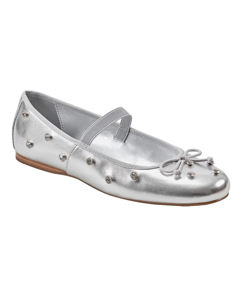 Bandolino Women's Prity Mary Jane Embellished Ballet Flats