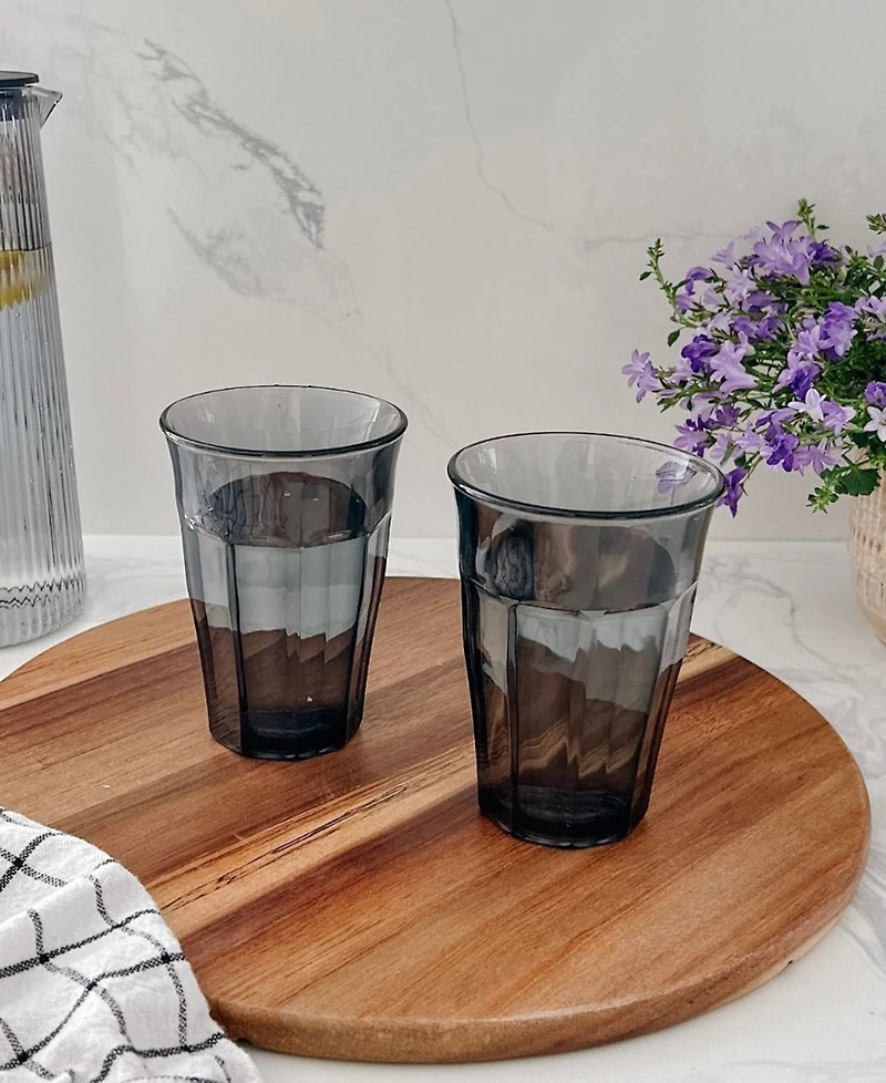 Duralex Picardie Grey Tumbler - 12 1/8 Oz. - Set Of 6