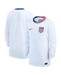 Nike Big Boys and Girls White Usmnt 2024 Home Replica Long Sleeve Jersey