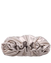 Nina Metallic Gathered Crossbody Pouch Bag