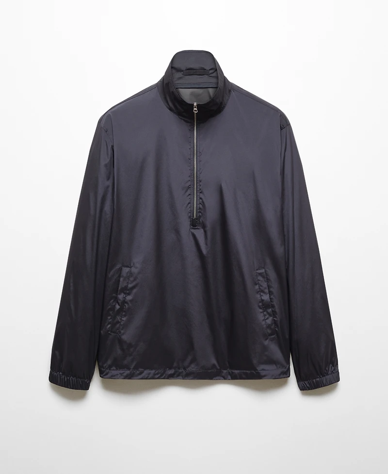 Mango Men's Water-Repellent Zipper Jacket
