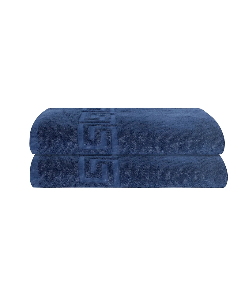 Ozan Premium Home Milos Greek Key Design Collection 100% Turkish Cotton Bath Towel, 27" x 54"