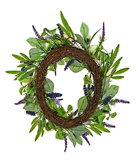 National Tree Company 24 Ranunculus and Astilbes Wreath