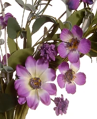 National Tree Company 20 Garden Accents Purple Daisy Wreath