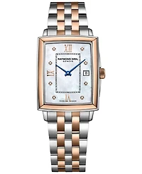 Raymond Weil Women's Swiss Toccata Diamond Accent Two-Tone Stainless Steel Bracelet Watch 22.6x28.1mm
