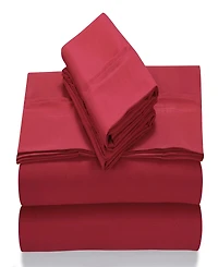 Tribeca Living Super Soft Solid Easy-Care Extra Deep Pocket Sheet Set, California King
