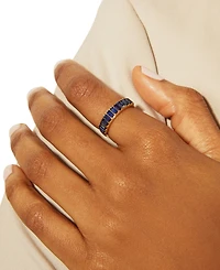 Audrey by Aurate Nano Emerald Color Baguette Ring (1 ct. t.w.) Gold Vermeil (Also White Sapphire Color, Ruby & Blue Sapphi