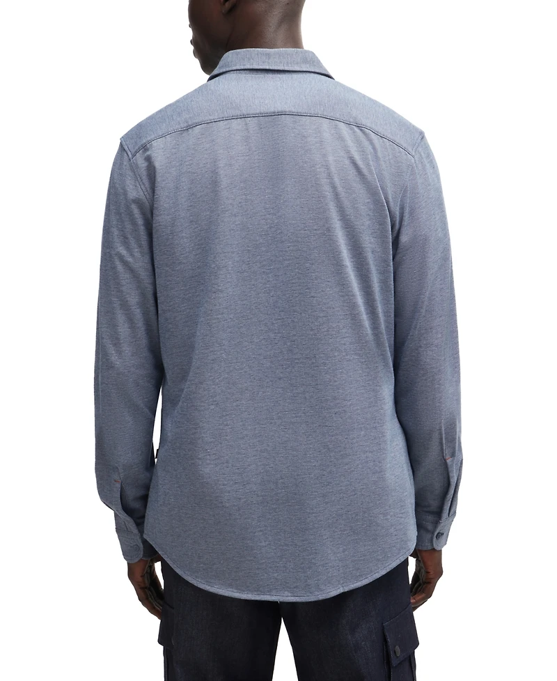 Boss by Hugo Boss Men's Melange Slim-Fit Casual Shirt