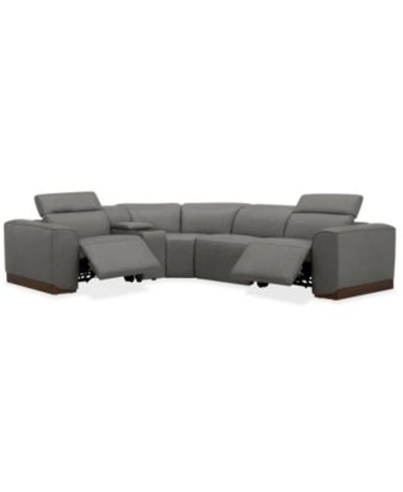 Lovro Leather Sectional Collection Created For Macys
