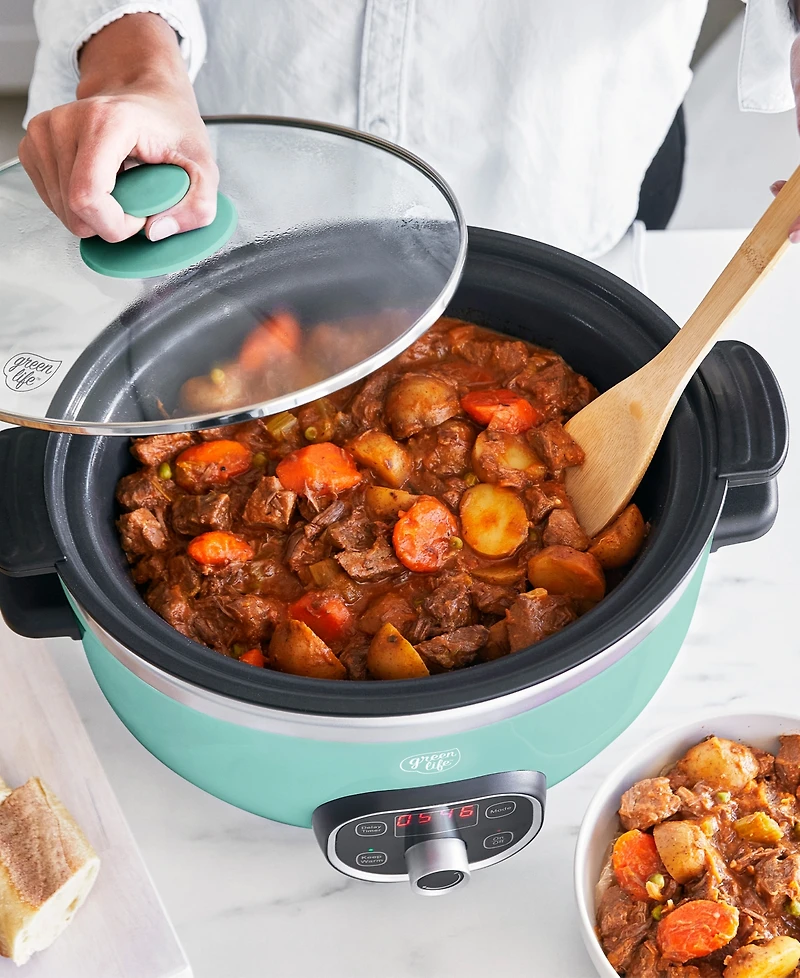 GreenLife Cook Duo Healthy 6qt Ceramic Nonstick Slow Cooker