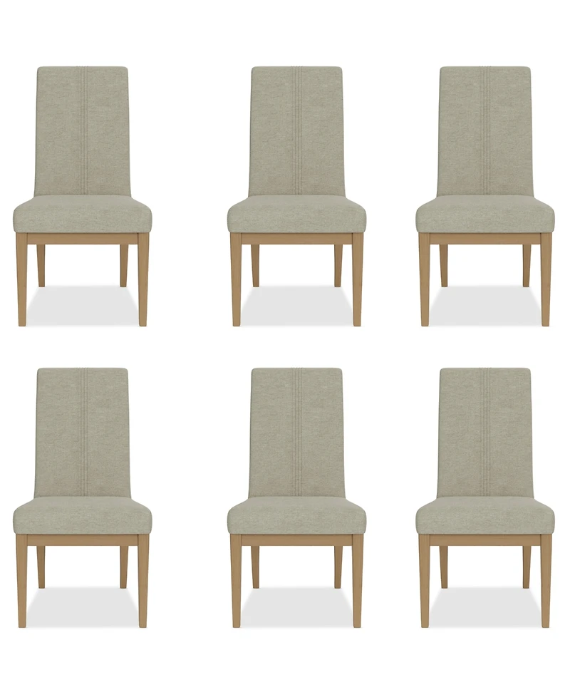 Davie 6 Pc. Upholstered Side Chair Set