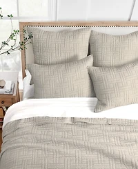 Levtex Melange Stitch Stitching 3-Pc. Quilt Set, Full/Queen