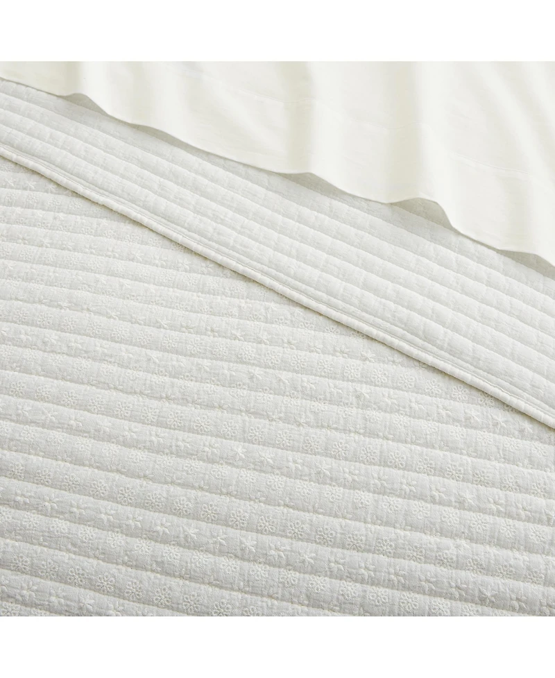Levtex Eyelet Embroidered 3-Pc. Quilt Set, King/California King